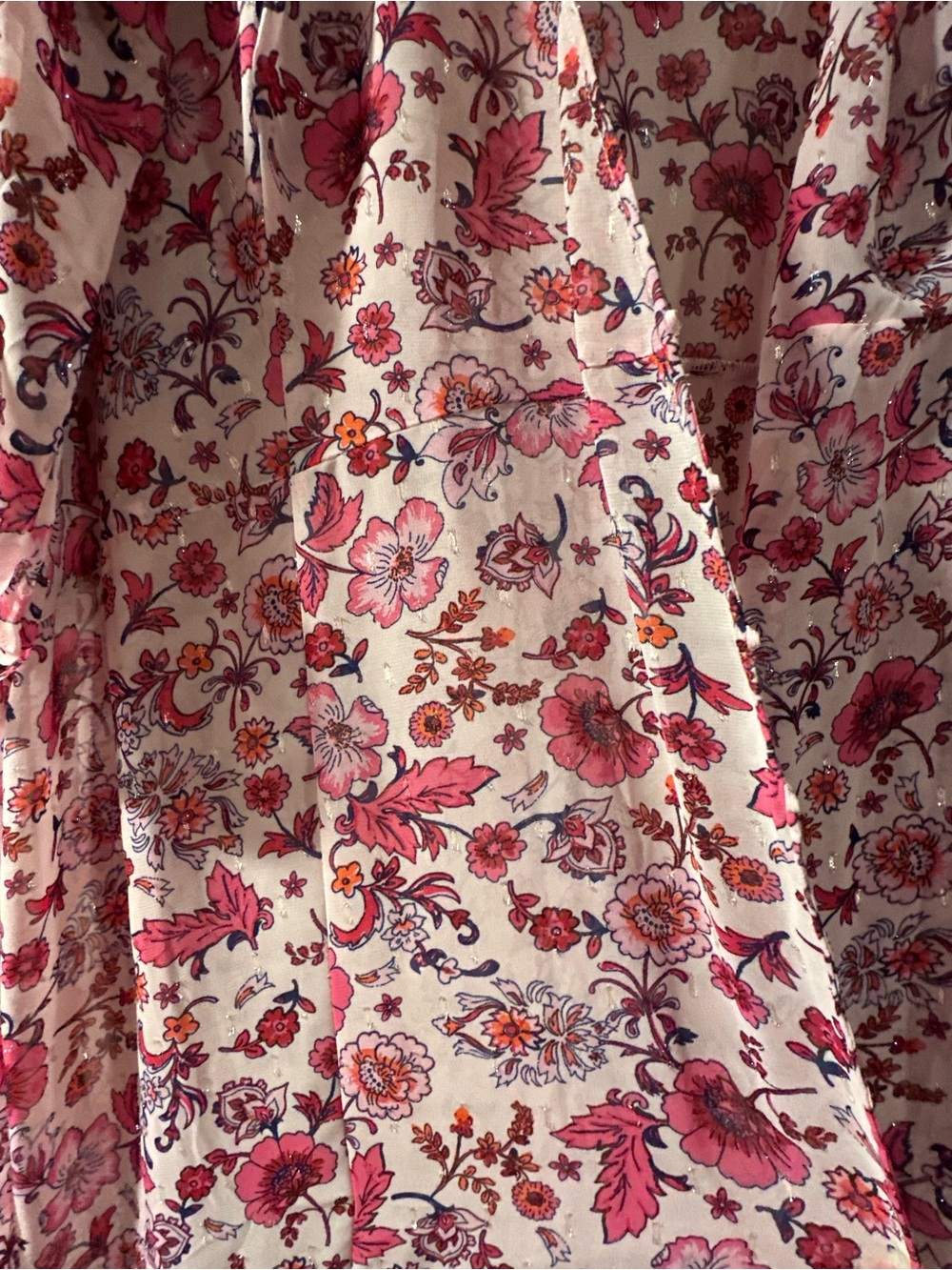torrid EUC Pink Floral Chiffon Open Kimono - Picture 6 of 16